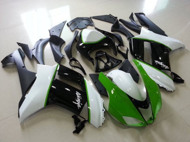 Purchase 2007-2008 Green Black White Kawasaki ZX6R Motorcycle Fairing Kits Canada