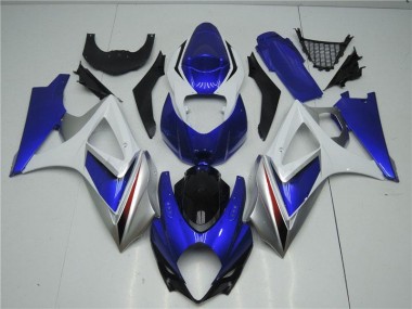 Purchase 2007-2008 Blue White Suzuki GSXR 1000 K7 Motorcycle Fairings Canada