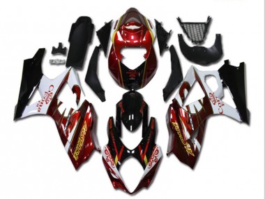 Purchase 2007-2008 Red White Black Suzuki GSXR 1000 K7 Motorcycle Fairing Kit Canada