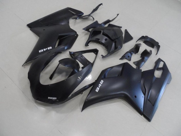 Purchase 2007-2014 Matte Black with White 848 Ducati 848 1098 1198 Motorbike Fairings Canada