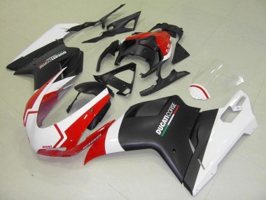 Purchase 2007-2014 Matte Black White Red Ducati 848 1098 1198 Motorcycle Fairing Kit Canada