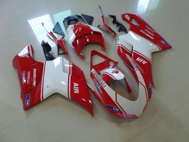 Purchase 2007-2014 Red and White Air Ducati 848 1098 1198 Motorbike Fairing Canada