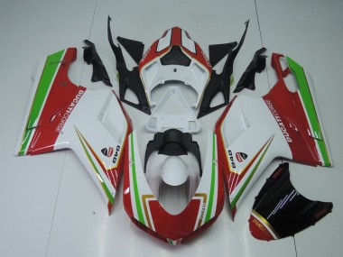 Purchase 2007-2014 Red White and Green Ducati 848 1098 1198 Replacement Motorcycle Fairings Canada