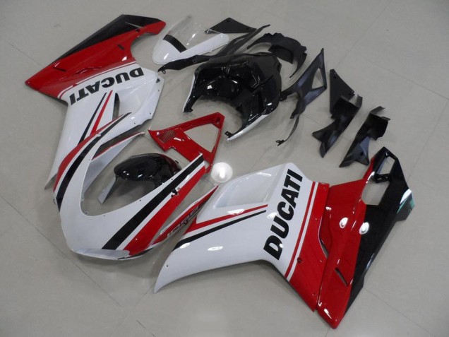 Purchase 2007-2014 Red White Black Ducati 848 1098 1198 Bike Fairing Kit Canada