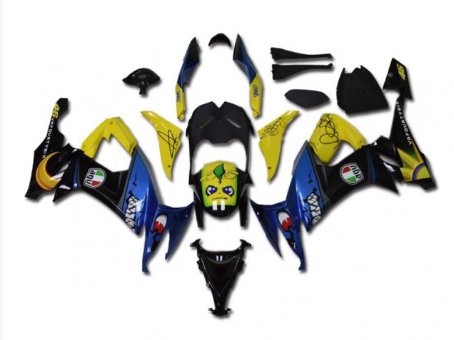 Purchase 2008-2010 Blue Shark Kawasaki ZX10R Bike Fairings Canada