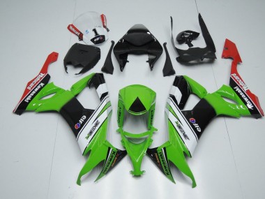 Purchase 2008-2010 White Black and Green Kawasaki ZX10R Motorcycle Fairing Kits Canada