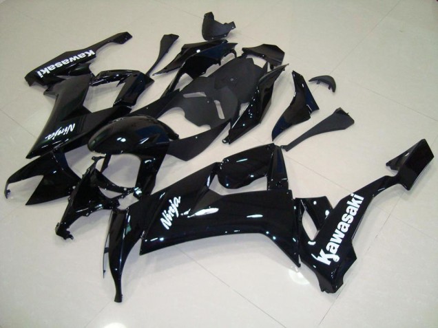 Purchase 2008-2010 Glossy Black with White Sticker Kawasaki ZX10R Motorcycle Fairing Kit Canada