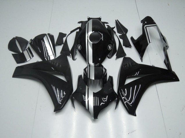 Purchase 2008-2011 Glossy Black with Silver Stripe Honda CBR1000RR Motorcycle Fairing Kit Canada