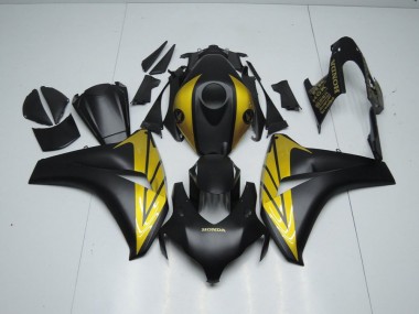 Purchase 2008-2011 Matte Black and Gold Honda CBR1000RR Bike Fairings Canada