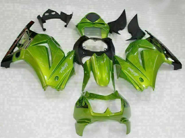 Purchase 2008-2012 Green Black Kawasaki EX250 Motorcyle Fairings Canada