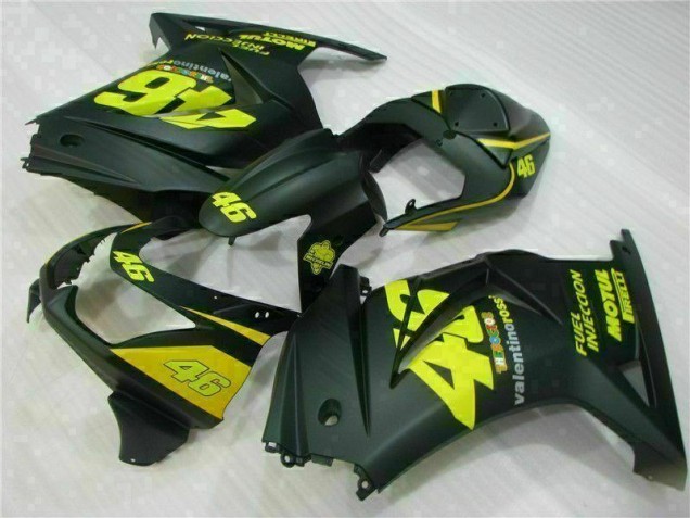 Purchase 2008-2012 Black Yellow 46 Kawasaki EX250 Motorcycle Fairings Kit Canada