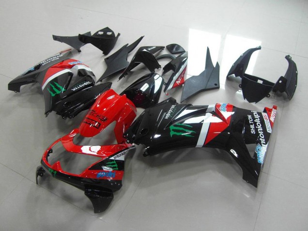 Purchase 2008-2012 Red and Black Monster Kawasaki ZX250R Bike Fairings Canada