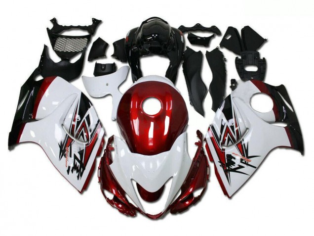 Purchase 2008-2019 White Red Suzuki GSXR 1300 Hayabusa Motorcycle Fairings Kits Canada