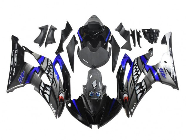 Purchase 2008-2016 Grey Blue Shark Yamaha YZF R6 Motorcycle Fairing Kit Canada