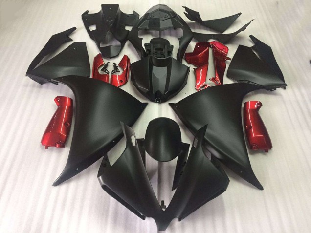 Purchase 2009-2011 Matte Black Glossy Red Yamaha YZF R1 Motorcycle Fairings Kit Canada