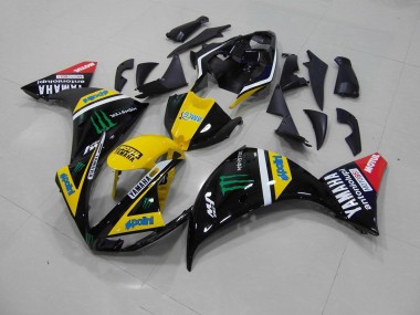 Purchase 2009-2011 Yellow Black Monster Yamaha YZF R1 Motorcycle Fairing Canada