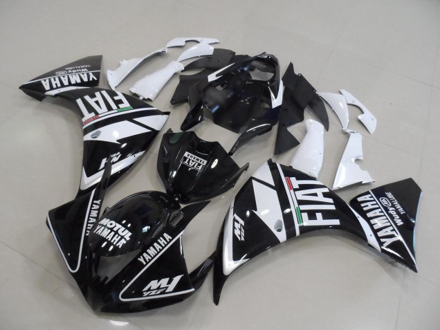 Purchase 2009-2011 Black White Fiat Yamaha YZF R1 Bike Fairings Canada