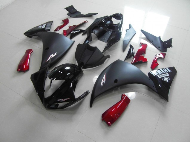 Purchase 2009-2011 Matte Black Red Yamaha YZF R1 Motorcycle Replacement Fairings Canada