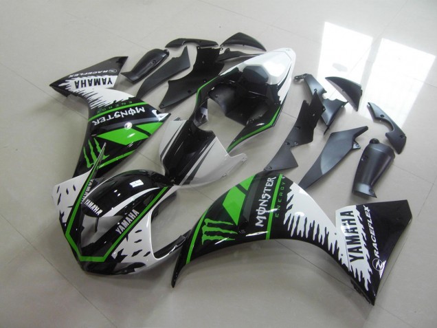 Purchase 2009-2011 White Green Monster Yamaha YZF R1 Motorcycle Fairings Kit Canada