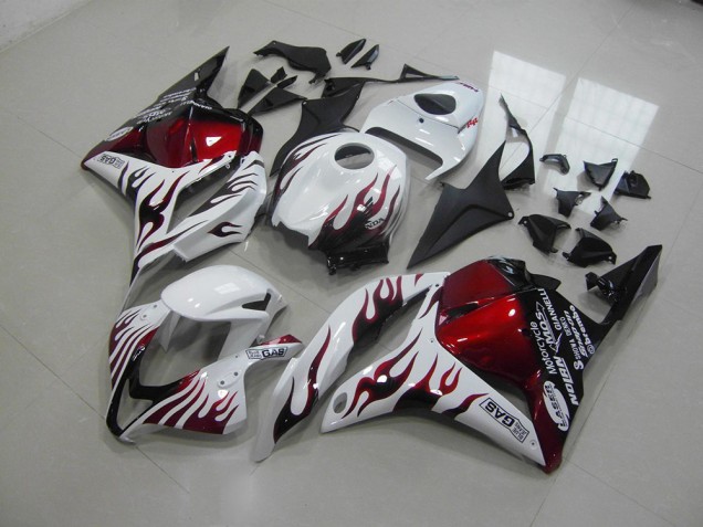 Purchase 2009-2012 Red Black Flame Honda CBR600RR Motor Bike Fairings Canada