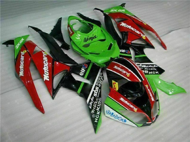 Purchase 2009-2012 Black Red Green Motorcard Kawasaki ZX6R Motor Fairings Canada