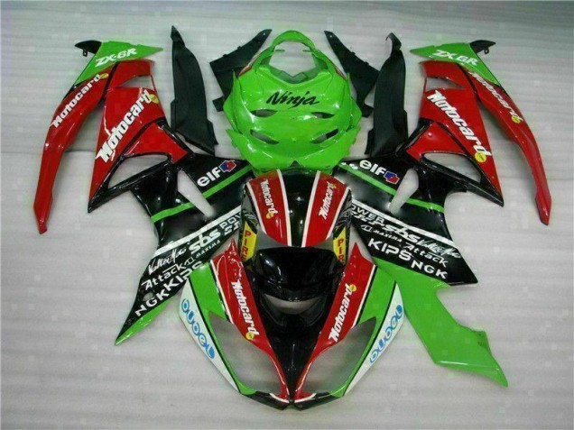 Purchase 2009-2012 Black Red Green Motorcard Kawasaki ZX6R Motor Fairings Canada