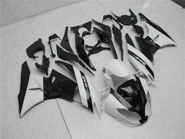 Purchase 2009-2012 Black White Kawasaki ZX6R Motorcycle Fairings Canada