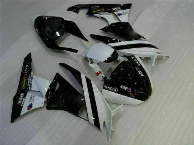 Purchase 2009-2012 Black White 3M Touch4 Kawasaki ZX6R Motorcycle Fairing Kits Canada