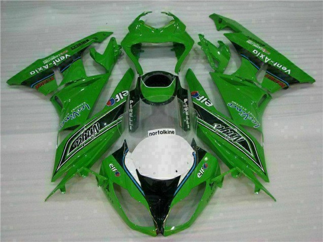 Purchase 2009-2012 Green Black LeoVince Kawasaki ZX6R Motorcycle Fairing Kit Canada