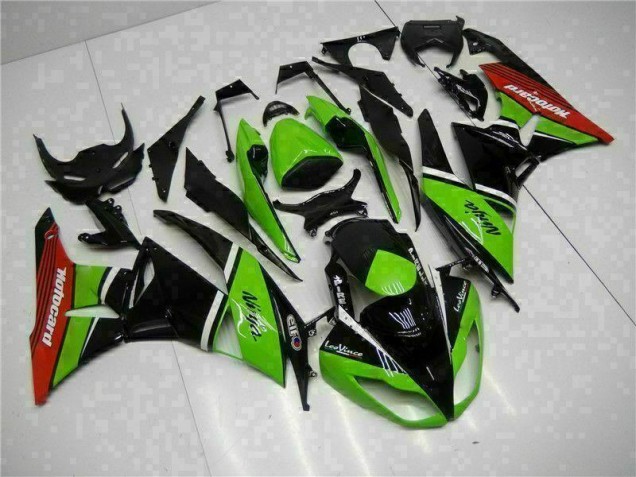 Purchase 2009-2012 Green Black Red Kawasaki ZX6R Bike Fairing Canada