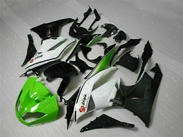 Purchase 2009-2012 Green Black White 25 Kawasaki ZX6R Bike Fairings Canada