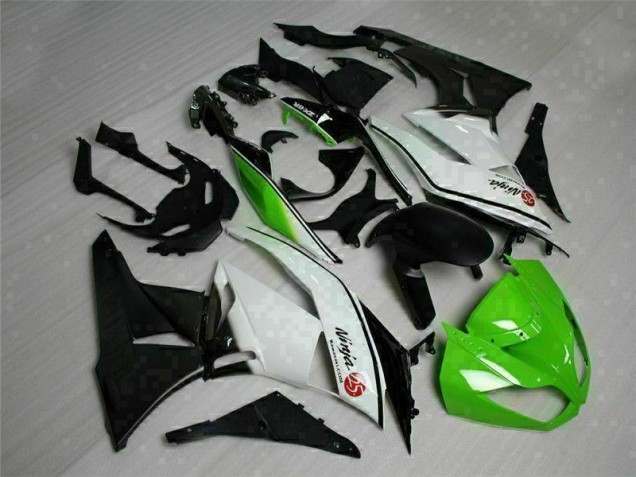 Purchase 2009-2012 Green Black White 25 Kawasaki ZX6R Bike Fairings Canada