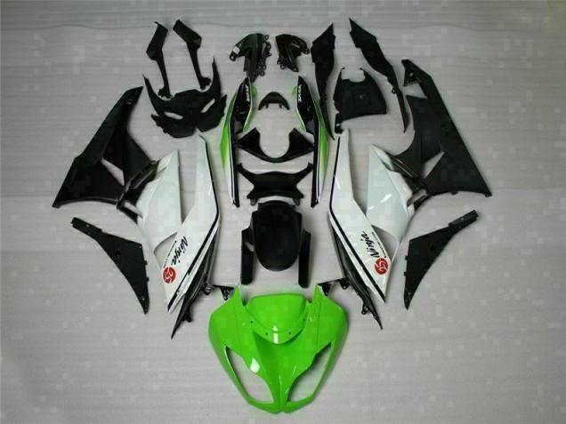 Purchase 2009-2012 Green Black White 25 Kawasaki ZX6R Bike Fairings Canada