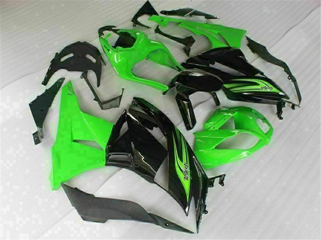 Purchase 2009-2012 Green Black Kawasaki ZX6R Motorbike Fairing Canada