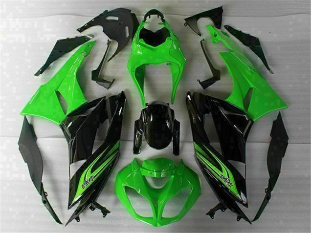 Purchase 2009-2012 Green Black Kawasaki ZX6R Motorbike Fairing Canada