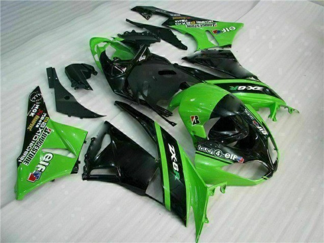 Purchase 2009-2012 Green Black Kawasaki ZX6R Motor Bike Fairings Canada