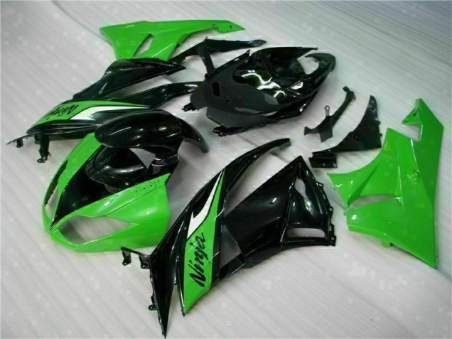 Purchase 2009-2012 Black Green Kawasaki ZX6R Bike Fairing Kit Canada