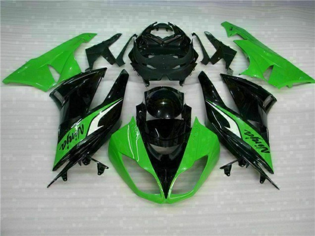 Purchase 2009-2012 Black Green Kawasaki ZX6R Bike Fairing Kit Canada