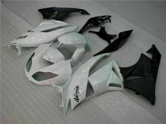 Purchase 2009-2012 White Black Kawasaki ZX6R Motorcycle Fairings Kits Canada