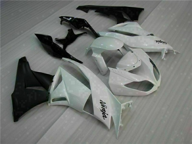 Purchase 2009-2012 White Black Kawasaki ZX6R Motorcycle Fairings Kits Canada