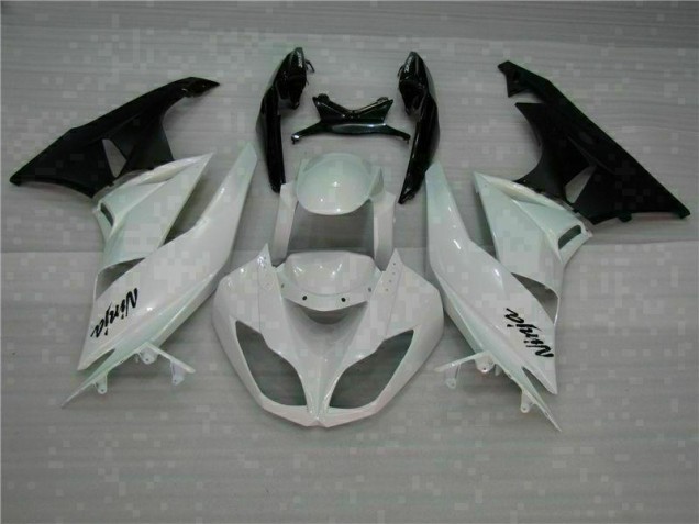 Purchase 2009-2012 White Black Kawasaki ZX6R Motorcycle Fairings Kits Canada