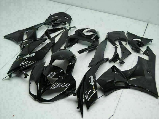 Purchase 2009-2012 Black White Ninja 636 Kawasaki ZX6R Moto Fairings Canada