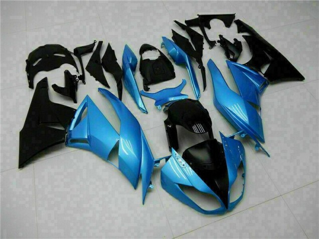 Purchase 2009-2012 Blue Black Kawasaki ZX6R Motorcyle Fairings Canada