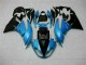 Purchase 2009-2012 Blue Black Kawasaki ZX6R Motorcyle Fairings Canada