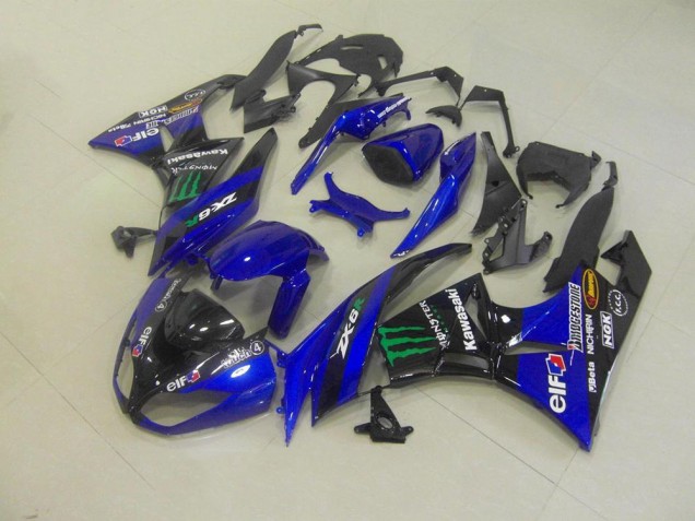 Purchase 2009-2012 Blue Monster Kawasaki ZX6R Bike Fairing Kit Canada