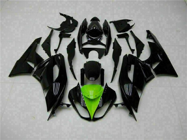 Purchase 2009-2012 Black Green Kawasaki ZX6R Moto Fairings Canada