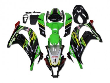 Purchase 2011-2015 Green Black Kawasaki ZX10R Bike Fairings Canada