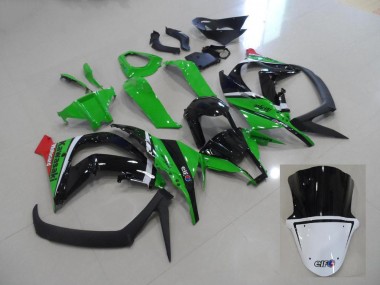 Purchase 2011-2015 Green and Black Kawasaki ZX10R Motorcycle Fairings Kits Canada