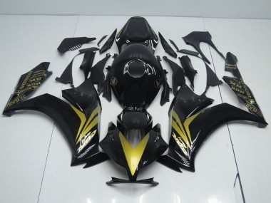 Purchase 2012-2016 Glossy Black and Gold Honda CBR1000RR Replacement Fairings Canada