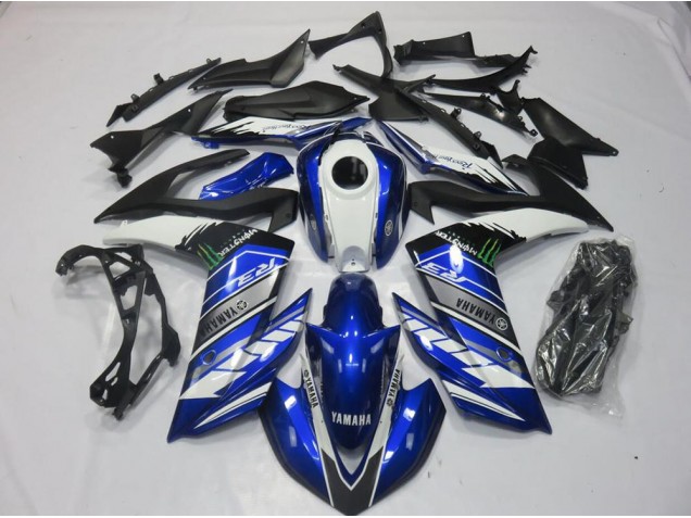 Purchase 2015-2022 Monster Blue Yamaha YZF R3 Motorcyle Fairings Canada